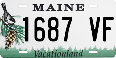 ME license plate 1687VF
