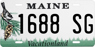 ME license plate 1688SG