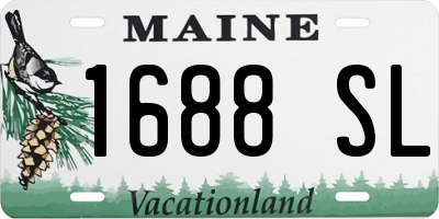 ME license plate 1688SL