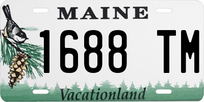 ME license plate 1688TM