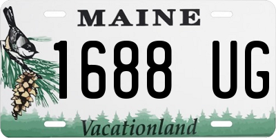 ME license plate 1688UG