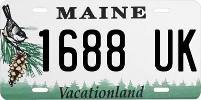 ME license plate 1688UK