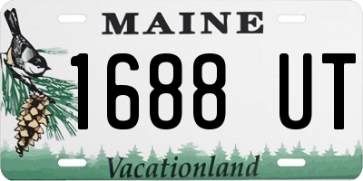 ME license plate 1688UT