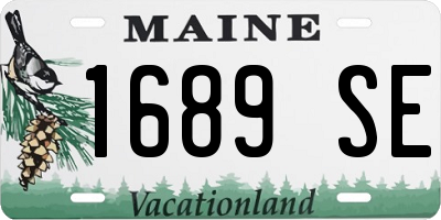 ME license plate 1689SE