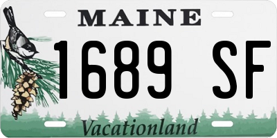 ME license plate 1689SF