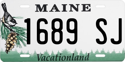 ME license plate 1689SJ