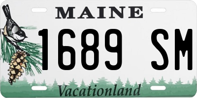 ME license plate 1689SM
