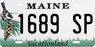 ME license plate 1689SP