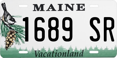 ME license plate 1689SR