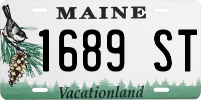 ME license plate 1689ST