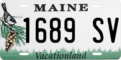 ME license plate 1689SV