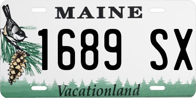 ME license plate 1689SX