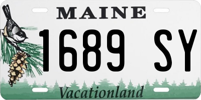ME license plate 1689SY