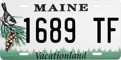ME license plate 1689TF