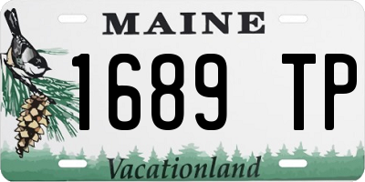 ME license plate 1689TP