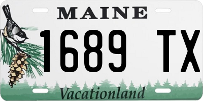 ME license plate 1689TX