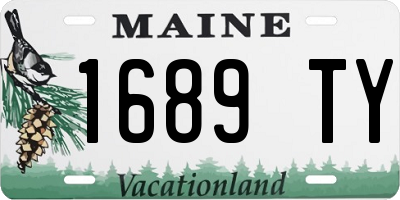 ME license plate 1689TY