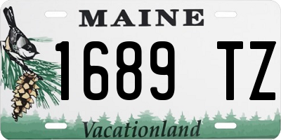 ME license plate 1689TZ