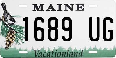 ME license plate 1689UG