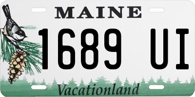 ME license plate 1689UI