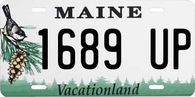 ME license plate 1689UP