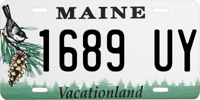 ME license plate 1689UY