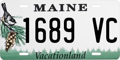 ME license plate 1689VC
