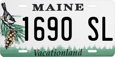 ME license plate 1690SL