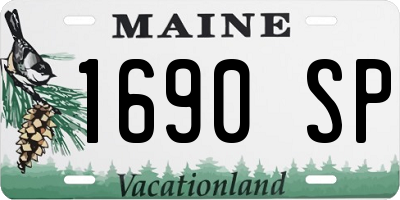 ME license plate 1690SP