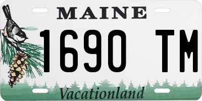 ME license plate 1690TM