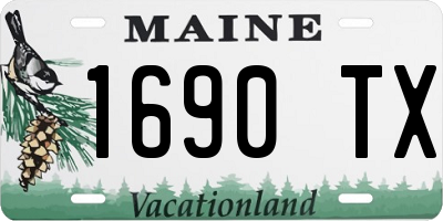 ME license plate 1690TX