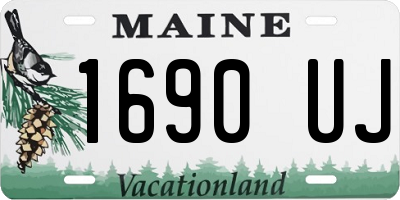 ME license plate 1690UJ