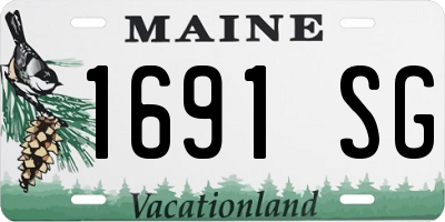 ME license plate 1691SG