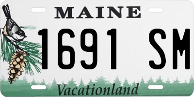 ME license plate 1691SM