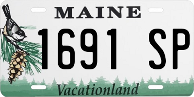 ME license plate 1691SP
