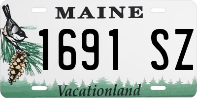 ME license plate 1691SZ