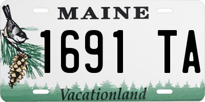 ME license plate 1691TA