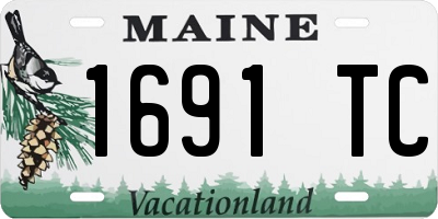 ME license plate 1691TC