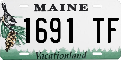 ME license plate 1691TF