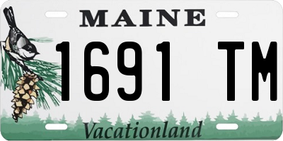 ME license plate 1691TM