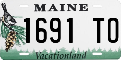 ME license plate 1691TO