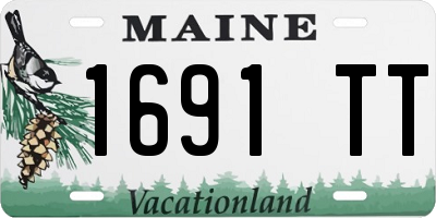 ME license plate 1691TT