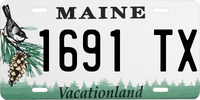 ME license plate 1691TX