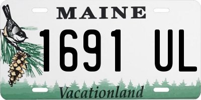 ME license plate 1691UL