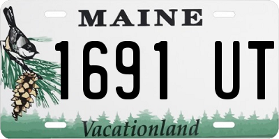 ME license plate 1691UT