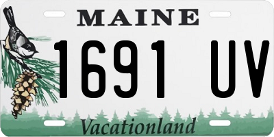 ME license plate 1691UV