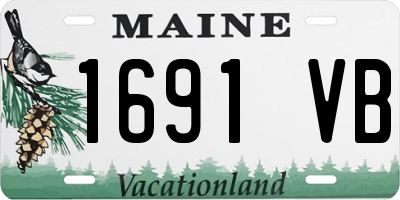 ME license plate 1691VB