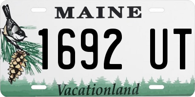 ME license plate 1692UT