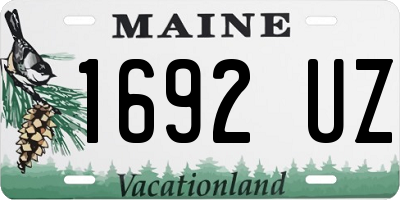 ME license plate 1692UZ