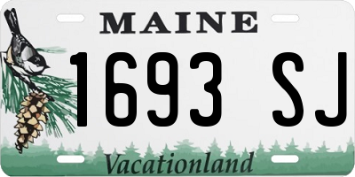ME license plate 1693SJ